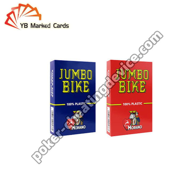 Modiano Juice Jumbo Bike Spelkaarten gemarkeerd voor Spelkaarten Brillen