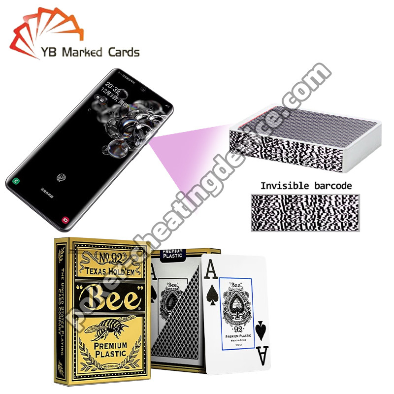 Bee Entertainment Speciale gemarkeerde barcode dekken Plastic Texas Hold'Em Grote brede kaarten