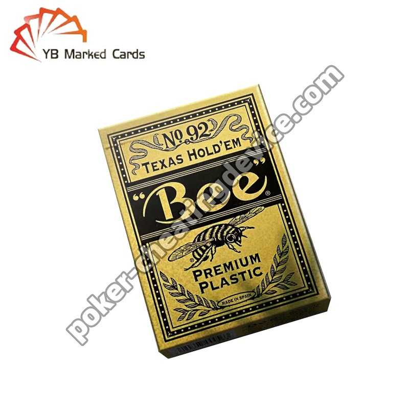 Bee Entertainment Speciale gemarkeerde barcode dekken Plastic Texas Hold'Em Grote brede kaarten
