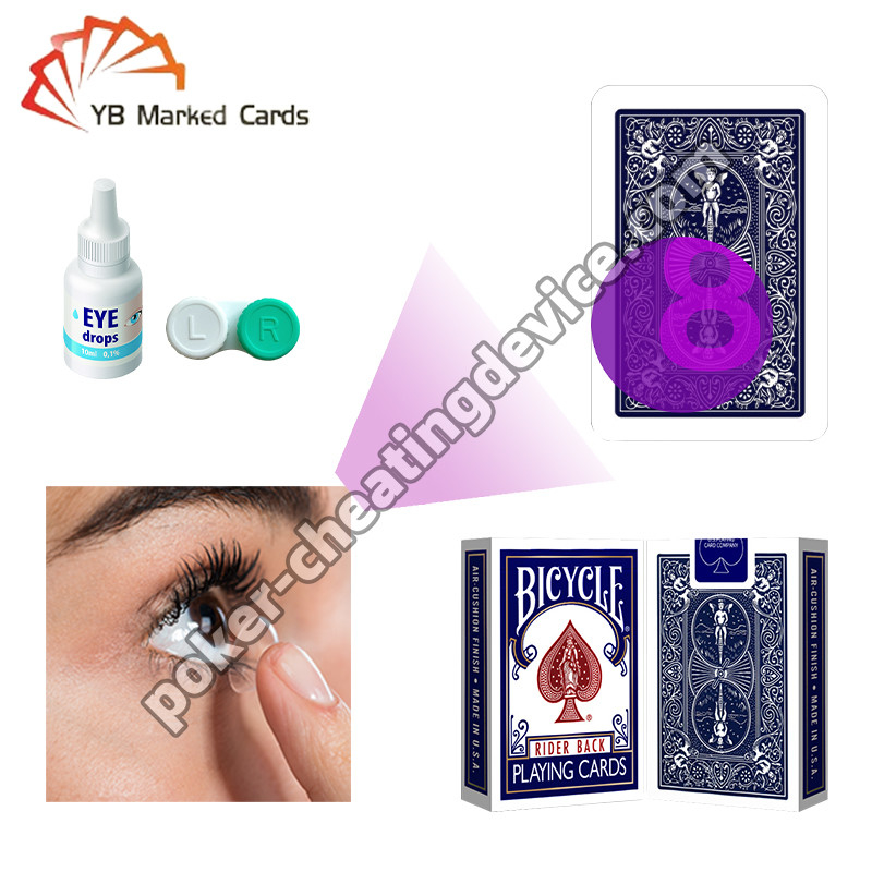 Fiets Infrarood gemarkeerde kaarten Wide Classic Blauw Voor Infrarood contactlenzen