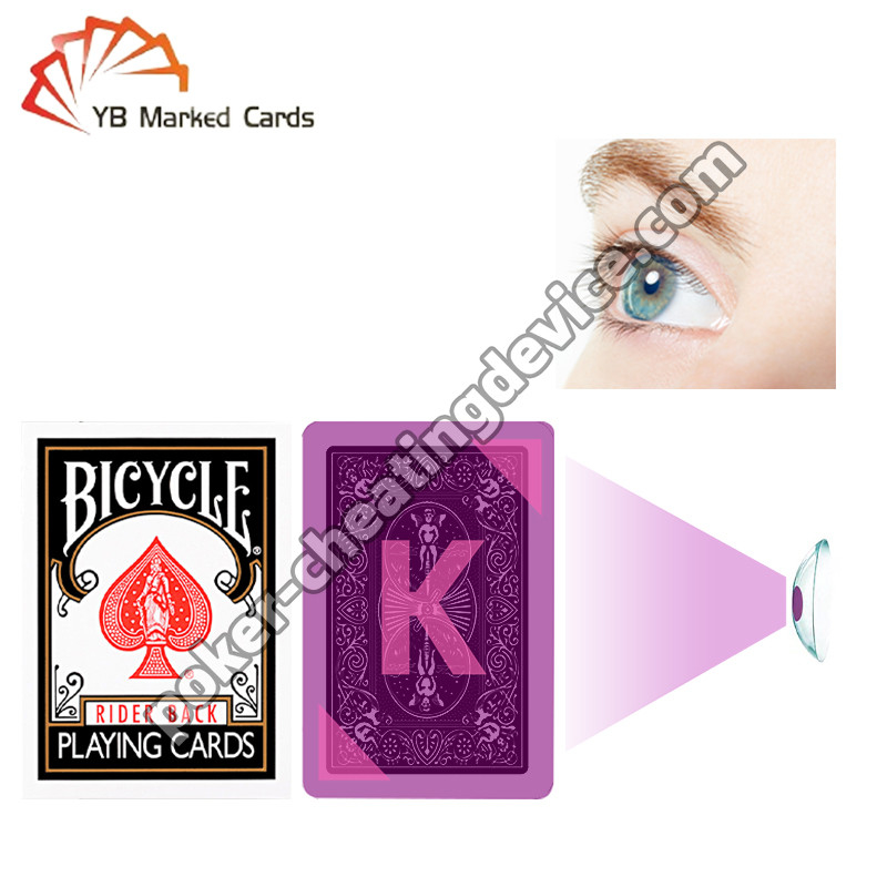 Fiets gemarkeerde kaarten Wide Classic Black For Poker Infrarood contactlenzen