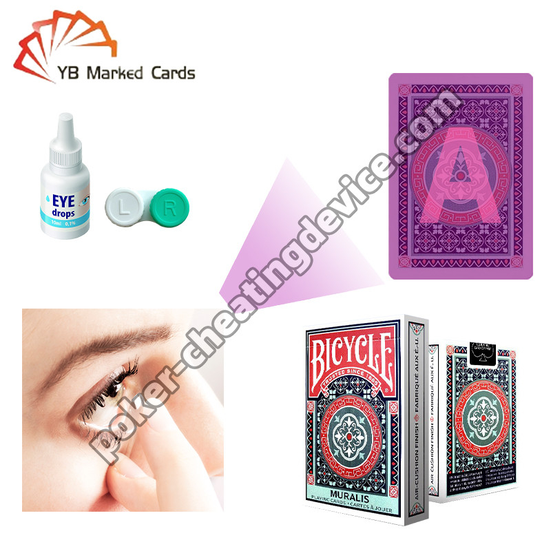 Fiets gemarkeerde kaarten dek voor lezer contactlenzen Infrarood markeringstechnologie