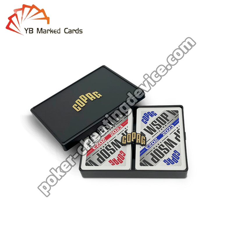 Copag WSOP 2023 Retro Design Uv Marked Spelkaarten Blauw / Rood Deck Set