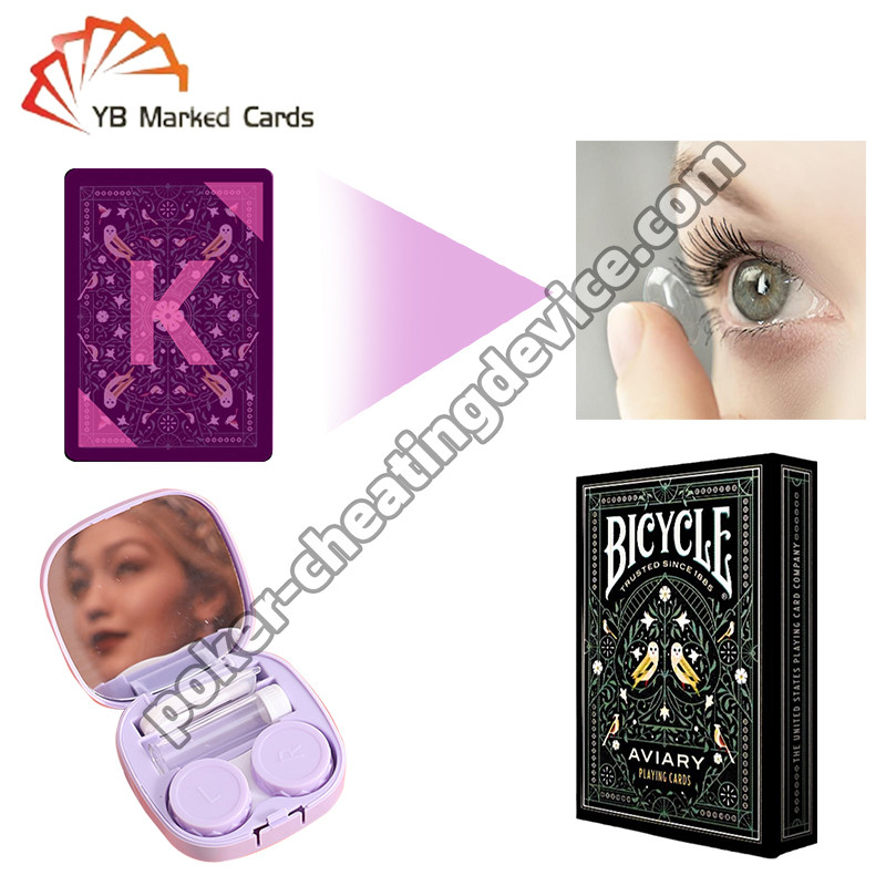 UV-licht contactlenzen voor onzichtbare inkt kaarten Cheat poker als een pro