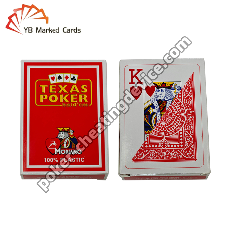 Modiano Texas Poker Hold'em Back Marked Cards – Undetectable Infrared Marked Deck
