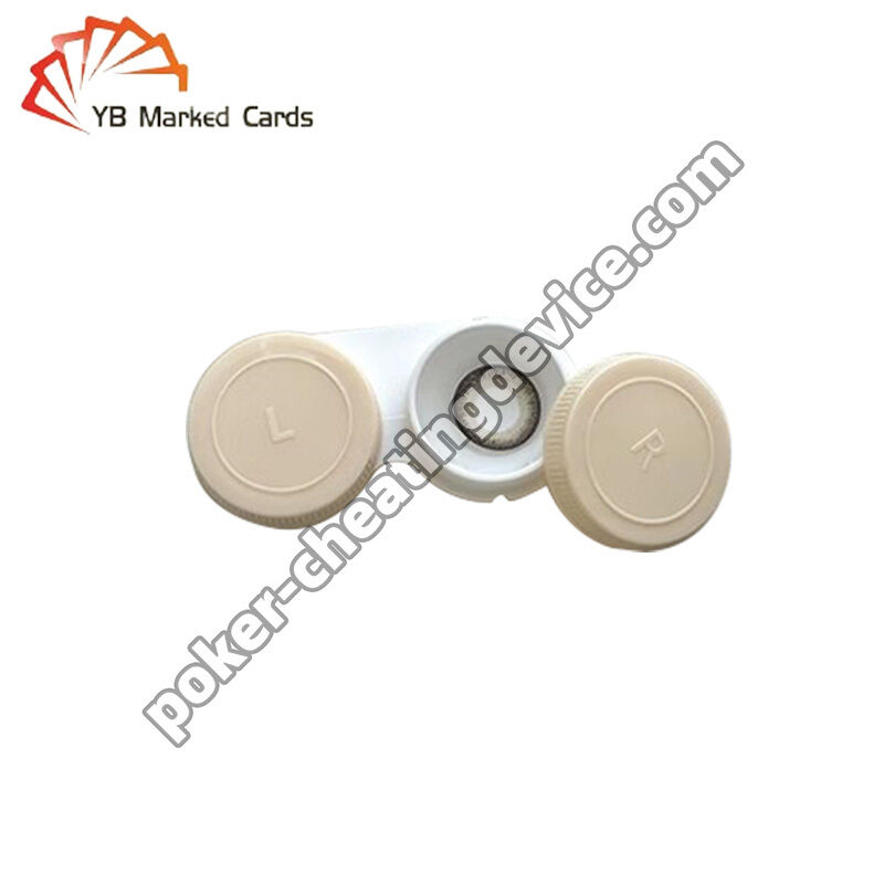 UV-onzichtbare contactlenzen met inkt om door kaarten te zien