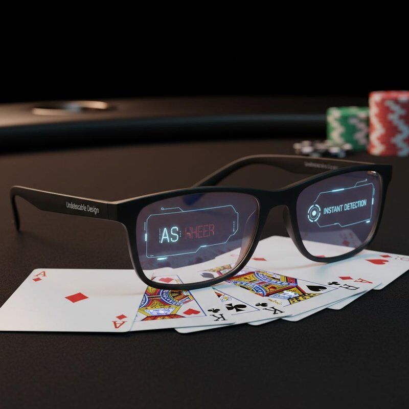 Poker spionagebril met directe detectie, ondetecteerbaar ontwerp voor alle infrarood gemerkte kaarten