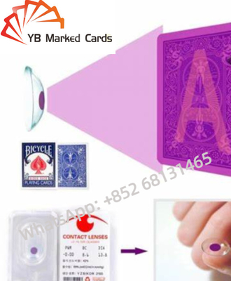 6mm Duidelijke Kaarten 4mm van de Precisie UV Onzichtbare Inkt Contactlenzen