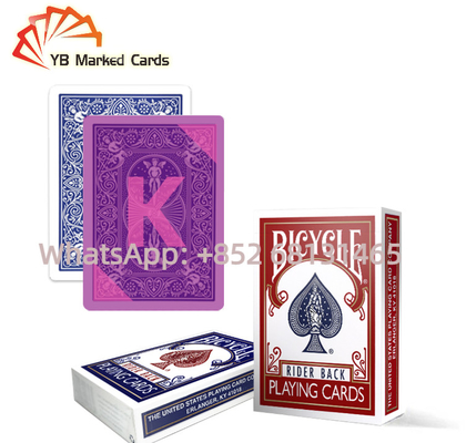 Onzichtbare de Inktspeelkaarten 0.30mm van pvc Dik Tally Ho Playing Cards Gold Poker