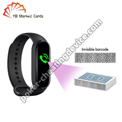 Armband poker scanner voor barcode zijkant gemarkeerde kaarten