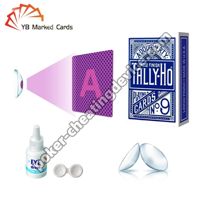 De UVcontactlenzen van Lezerscontact lenses HEMA Spy Invisible Playing Cards