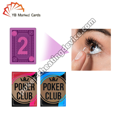 Neem uw pokerspel verder met lichtgevende kaarten gemarkeerde contactlenzen