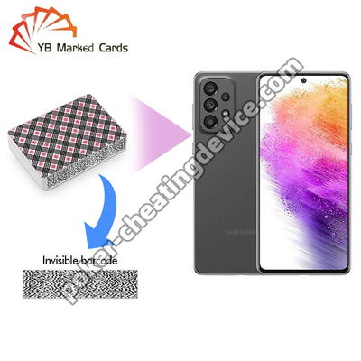 Samsung Galaxy A73 AKK K5 Poker Decks Analyzer voor Barcode gemarkeerde kaarten