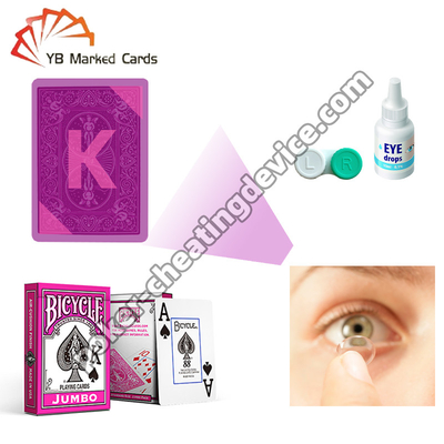 Fiets Lichte inkt gemarkeerde kaarten Grote tekens Roze Voor röntgencontactlenzen