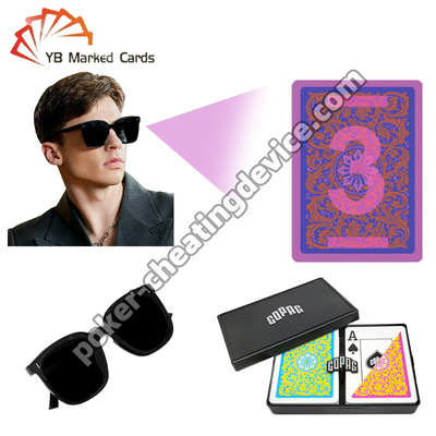 Copag Invisible Ink Marked Cards Roze / Geel Dubbel Dek Set Voor Infrarood Zonnebrillen