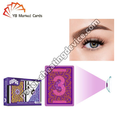 Copag Invisible Ink Marking Cards Blauw / Geel Dubbel Dek Set Voor UV-contactlenzen