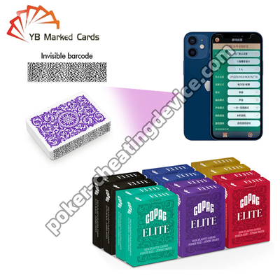 Copag Elite 100% Plastic Barcode gemarkeerde pokerkaarten Standard Size Jumbo Index