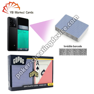 Copag Export 100% Plastic Barcode Cheat Cards Blauw / Rood Dubbel Deck
