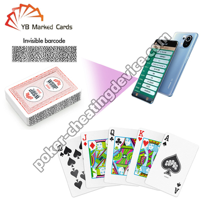 Copag 2021 WSOP 100% Plastic UV Barcode Markeerde Spelkaarten Eén Deck Rood