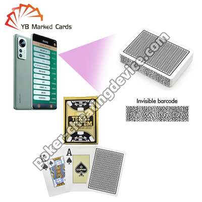 Copag Texas Hold'em Onzichtbare Barcode Kaarten Eén Deck Zwart