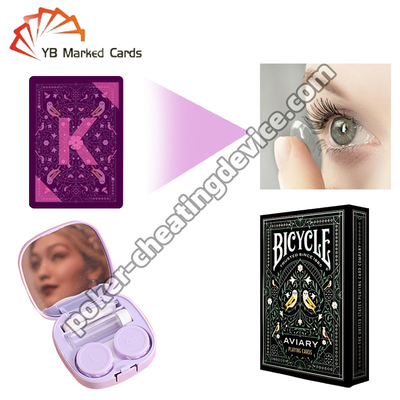 UV-licht contactlenzen voor onzichtbare inkt kaarten Cheat poker als een pro