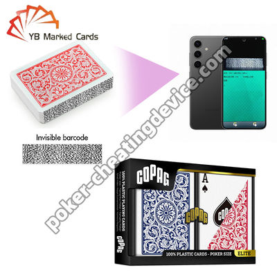 Copag 1546 Plastic Barcode Marking Spelkaarten Regelmatige Index Dubbele Deck Set