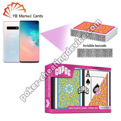 Copag Neoteric Barcode Marking Cards Jumbo Index Roze / Geel Dubbel Deck Set