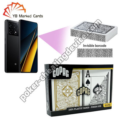 Copag Legacy Barcode Speelkaarten Jumbo Index Zwart / Goud Dubbel Deck Set