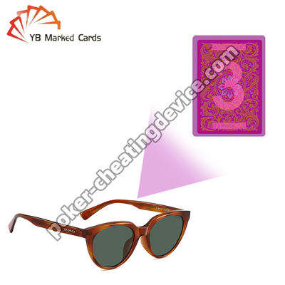 Gemaakte pokerkaartenbrillen