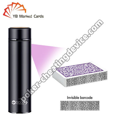 Waterfles poker cheat kaart scanner voor gemarkeerde barcode dekken