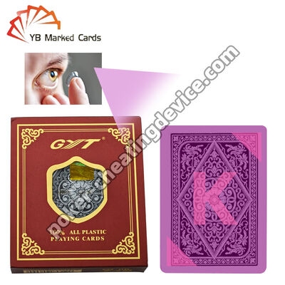 Gyt terug gemarkeerde kaarten met onzichtbare infrarood lichtgevende inkt