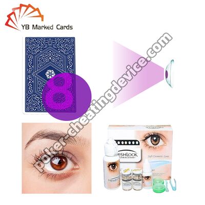 Professionele IR-contactlenzen om infrarood kaarten te lezen voor Omaha-cheating